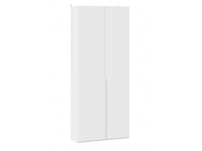 Шкаф для одежды Порто 366 с 2 глухими дверями (Белый Жемчуг, Белый софт)
